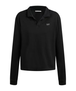 V-neck Long Sleeve T-shirt for Women - Casual Commuting Top, Comfortable Solid Color, Loose Fit, Fashion Essential