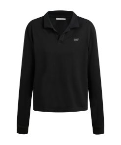 V-neck Long Sleeve T-shirt for Women - Casual Commuting Top, Comfortable Solid Color, Loose Fit, Fashion Essential