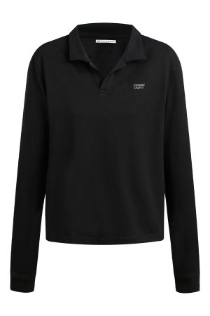 V-neck Long Sleeve T-shirt for Women - Casual Commuting Top, Comfortable Solid Color, Loose Fit, Fashion Essential