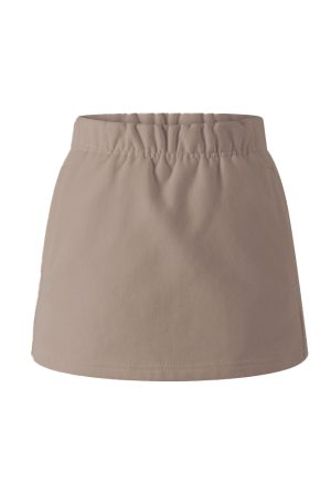 V-Neck Loose Long Sleeve Sweatshirt and Skirt Set - Casual Women's Pullover and Skirt Outfit for Relaxed Style