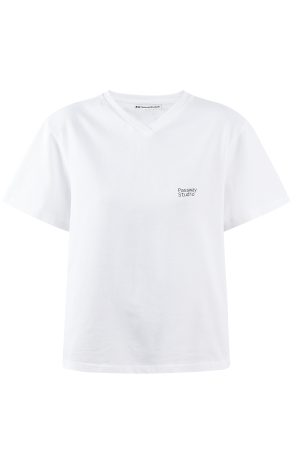 V-neck Spliced Jersey Sports Short Sleeve T-shirt - Solid Color Minimalist Basic Summer Commuter Tee for Casual Style