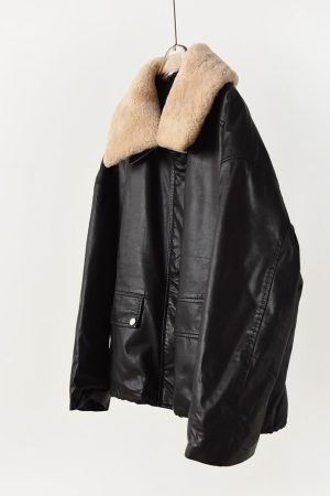 Vegetable-Tanned Sheepskin Leather Jacket with Fur Collar and Lapel, Stylish Loose Goose Down Outerwear for Chic Winter Fashion