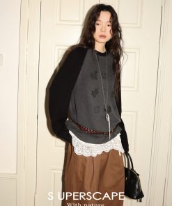 Velvet Feel Thermal Long Sleeve T-Shirt with Nine-Grid Pattern - Cozy Casual Style for Fall and Winter