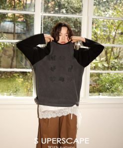 Velvet Feel Thermal Long Sleeve T-Shirt with Nine-Grid Pattern - Cozy Casual Style for Fall and Winter