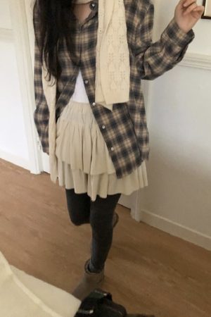 Velvet Mini Skirt for Women - Ballet Inspired Winter Style, Limited Edition Korean Fashion