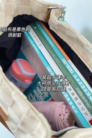 Versatile Canvas Tote Bag for Women - Large Capacity High-End Handheld & Shoulder Bag for Class and Commuting - 2025 Fashion Style