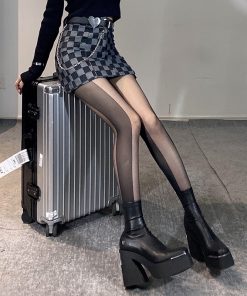 Versatile High-Quality Leather Belt with Cupid Heart Metal Splicing Chain - Trendy Y2K Love Heart Design