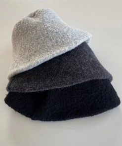 Versatile Knitted Bucket Hat for Autumn & Winter - Comfortable Plush Grainy Fisherman Style - Trendy Korean Fashion Accessory