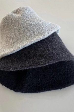 Versatile Knitted Bucket Hat for Autumn & Winter - Comfortable Plush Grainy Fisherman Style - Trendy Korean Fashion Accessory