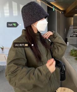 Versatile Knitted Bucket Hat for Autumn & Winter - Comfortable Plush Grainy Fisherman Style - Trendy Korean Fashion Accessory