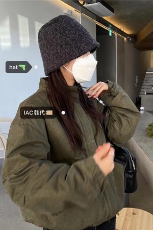 Versatile Knitted Bucket Hat for Autumn & Winter - Comfortable Plush Grainy Fisherman Style - Trendy Korean Fashion Accessory