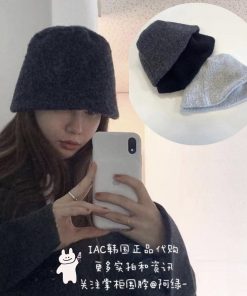 Versatile Knitted Bucket Hat for Autumn & Winter - Comfortable Plush Grainy Fisherman Style - Trendy Korean Fashion Accessory