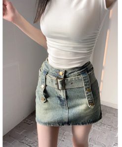 Versatile Niche Belt for Denim Skirt â€“ Stylish Wardrobe Essential to Prevent Malfunctions, Perfect for Y2K and Millennial Looks