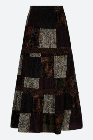 Versatile Style, Summer Outfits Layers - Fairycore Patchwork Maxi Skirt