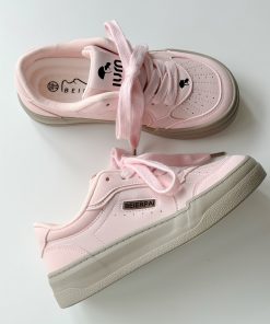 Versatile Thick-Soled White Sneakers for Women - Retro American Style 2025 Training Shoes, Trendy Y2K Fashion Footwear