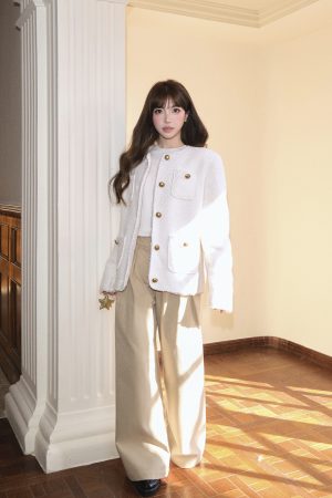 Versatile Wide-Leg Pants for Women - Tencel Cotton, Three-Dimensional, Double-Pleated Design for Autumn and Winter Casual Style