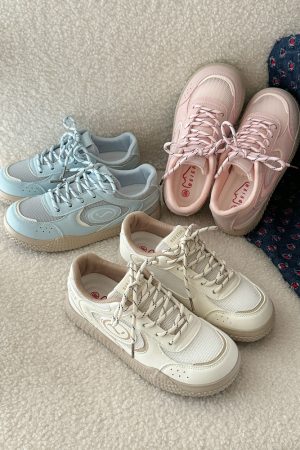Versatile Women's Training Sneakers - Breathable Soft Sole White Sneakers for Summer 2025 - Trendy Skate Shoes