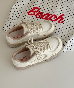 Versatile Women's Training Sneakers - Breathable Soft Sole White Sneakers for Summer 2025 - Trendy Skate Shoes