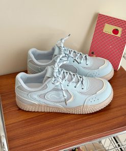 Versatile Women's Training Sneakers - Breathable Soft Sole White Sneakers for Summer 2025 - Trendy Skate Shoes