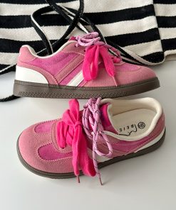 Versatile Women's White Training Sneakers - Soft Sole Casual Skate Shoes, 2025 Spring Style, Trendy Comfort for Active Lifestyle