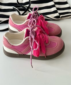 Versatile Women's White Training Sneakers - Soft Sole Casual Skate Shoes, 2025 Spring Style, Trendy Comfort for Active Lifestyle