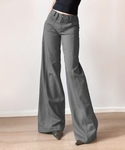 Vintage 80s Low Waist Straight Leg Jeans for Women â€“ Retro West Coast Workwear Style for Trendy Hot Girls
