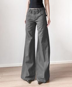 Vintage 80s Low Waist Straight Leg Jeans for Women â€“ Retro West Coast Workwear Style for Trendy Hot Girls