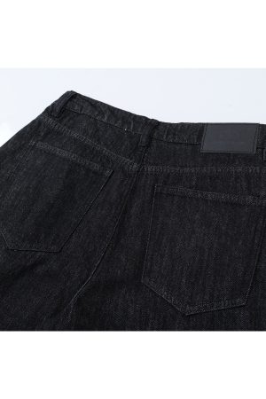 Vintage American Button Fly Raw Denim Shorts for Summer - High Street Cleanfit Style, 90s Inspired, Casual Wear