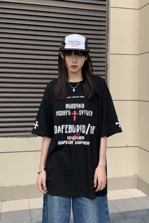 Vintage American Campus Short Sleeve T-Shirt for Couples - Unisex Heavyweight Pure Cotton, Loose Fit, High Street Trend
