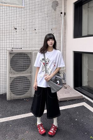 Vintage American Dalmatian Oversized Short Sleeve T-Shirt for Women and Men - Heavyweight Pure Cotton Streetwear