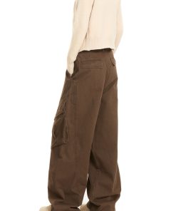 Vintage American-Style Cargo Pants for Women - Multi-Pocket Pleated Wide-Leg Trendy Streetwear Casual Trousers