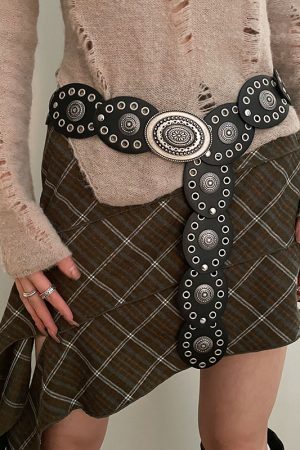 Vintage American Style Women's Western Cowboy Belt - High-End Slimming Waist Cincher for Skirts and Jeans