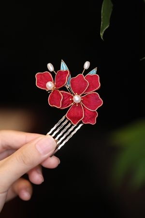 Vintage Autumn Hair Accessories Set - Ancient Style Hairpins, Qipao Hairpins, Bun Ornaments, Hanfu Accessories for Traditional Looks
