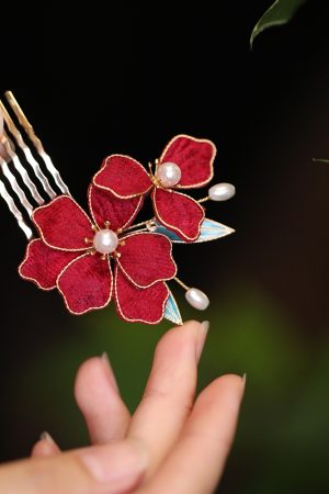 Vintage Autumn Hair Accessories Set - Ancient Style Hairpins, Qipao Hairpins, Bun Ornaments, Hanfu Accessories for Traditional Looks