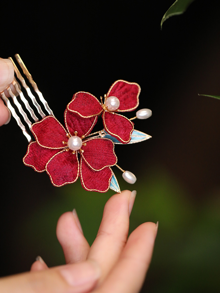 Vintage Autumn Hair Accessories Set - Ancient Style Hairpins, Qipao Hairpins, Bun Ornaments, Hanfu Accessories for Traditional Looks