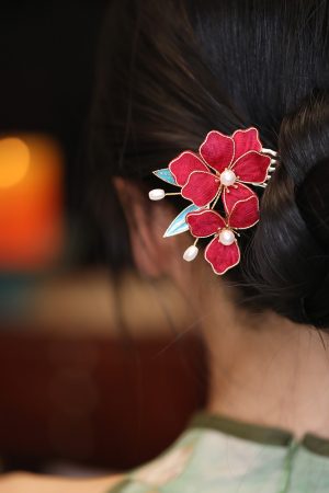 Vintage Autumn Hair Accessories Set - Ancient Style Hairpins, Qipao Hairpins, Bun Ornaments, Hanfu Accessories for Traditional Looks
