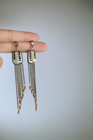 Vintage Baroque Tassel Long Handmade Earrings with Pearl Detail - Unique Elegant Trendy Ear Accessories for Women