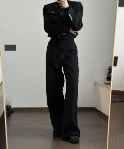 Vintage Boucle Wool Short Coat for Women - Heavy Chanel-Style Jacket - Timeless 90s Fashion Classic