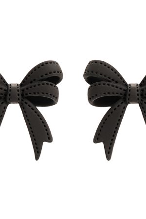 Vintage Bowknot Stud Earrings - Simple Elegant Fresh Design, Minimalist Ear Accessories for Hepburn-Inspired Style