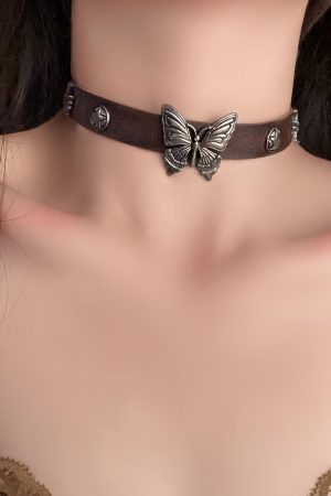 Vintage Dark Cross Thorn Rose Choker Necklace for Women - Sweet Cool Spicy Girl Collar Accessory
