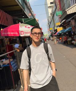 Vintage Distressed Embroidery Short Sleeve T-Shirt for Men - American Washed Cotton Loose Casual Top in 90s Style