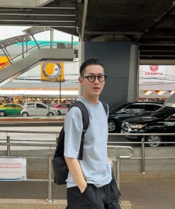 Vintage Distressed Embroidery Short Sleeve T-Shirt for Men - American Washed Cotton Loose Casual Top in 90s Style