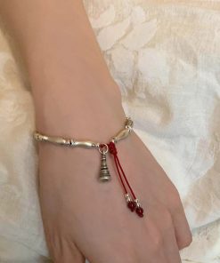 Vintage Distressed Koi Fish Chinese-Style Bracelet for Women - High-End Light Luxury Versatile Hand Accessory Trend 2025