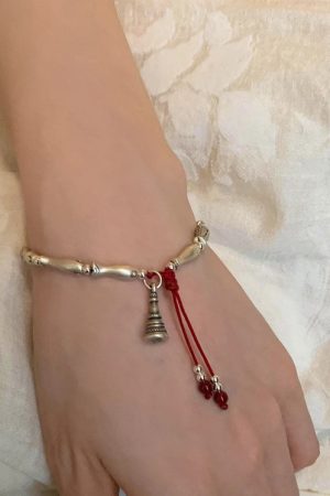 Vintage Distressed Koi Fish Chinese-Style Bracelet for Women - High-End Light Luxury Versatile Hand Accessory Trend 2025