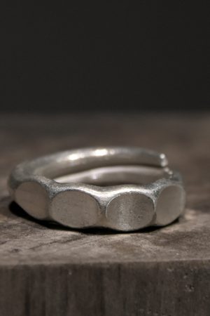 Vintage Ethnic Curved Tail Flower Handmade Silver Ring for Men and Women - Artistic Fashion Jewelry