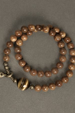 Vintage Ethnic Double Circle Bead Bracelet for Women and Men, Trendy Cultural Accessories, Original Buddhist Style Jewelry