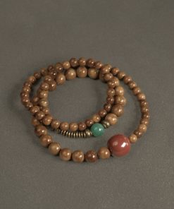 Vintage Ethnic Multi-Layer Bracelet Necklace for Women, Curved Tail Flower Design, Original Boho Jewelry