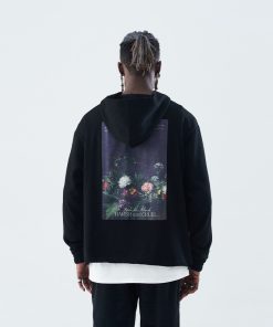 Vintage Floral Oil Painting Hoodie - Trendy Y2K Aesthetic, Ins Style, Artistic Design, Comfortable Streetwear for Fashion Lovers