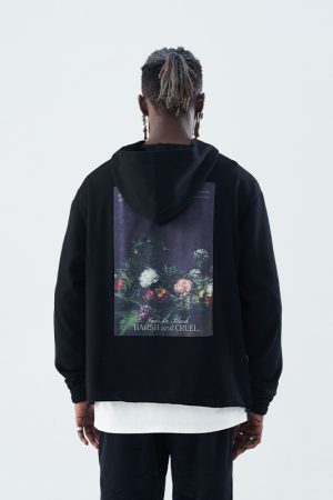 Vintage Floral Oil Painting Hoodie - Trendy Y2K Aesthetic, Ins Style, Artistic Design, Comfortable Streetwear for Fashion Lovers