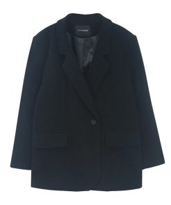 Vintage French High-End Corduroy Blazer for Women - Loose-Fitting Autumn Winter Suit Jacket, Chic 90s Style Outerwear